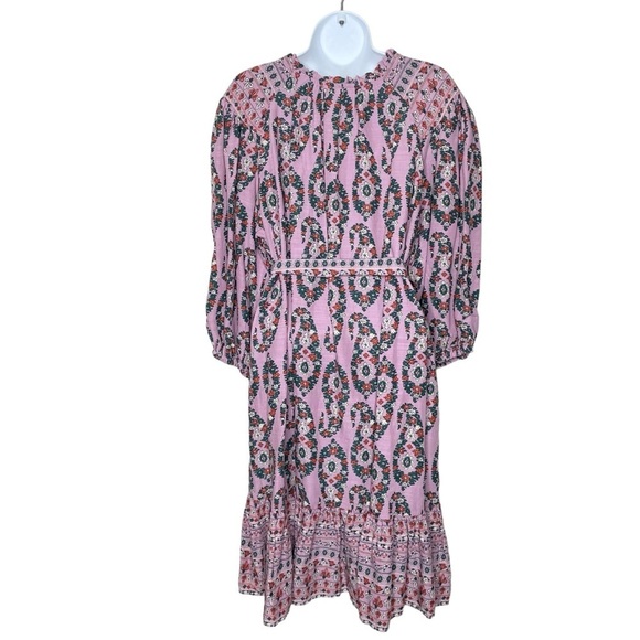 Knox Rose Pink Paisley Floral Boho Western Dress NWT Medium - Picture 3 of 11